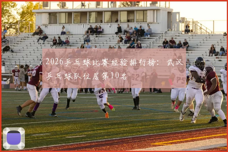 2026乒乓球比赛经验排行榜：武汉乒乓球队位居第10名